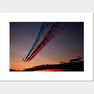 Red Arrows Display Team In Formation Posters and Art